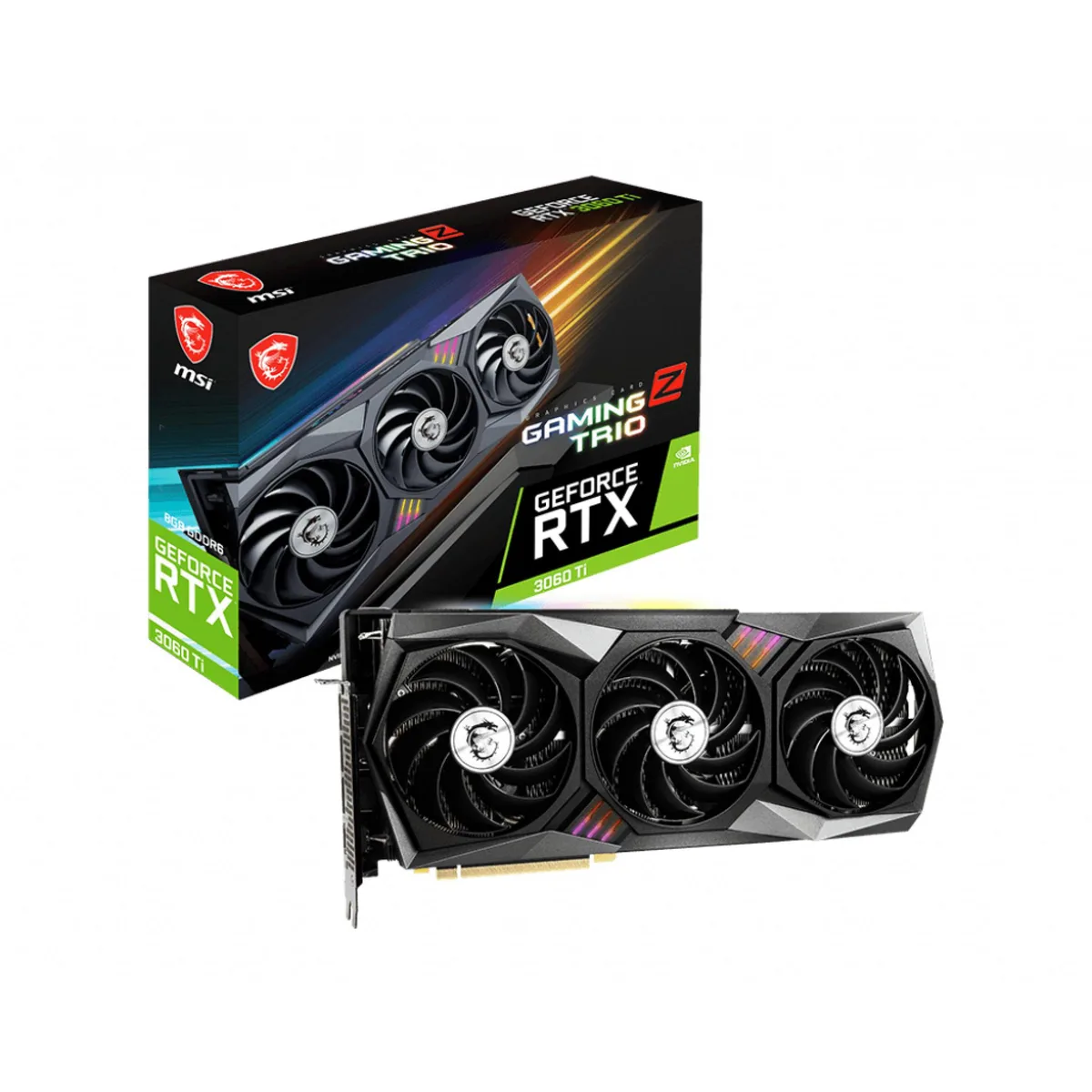 MSI MSI GeForce RTX 3060 Ti Gaming Z Trio 8GB LHR Graphics Card — product photo