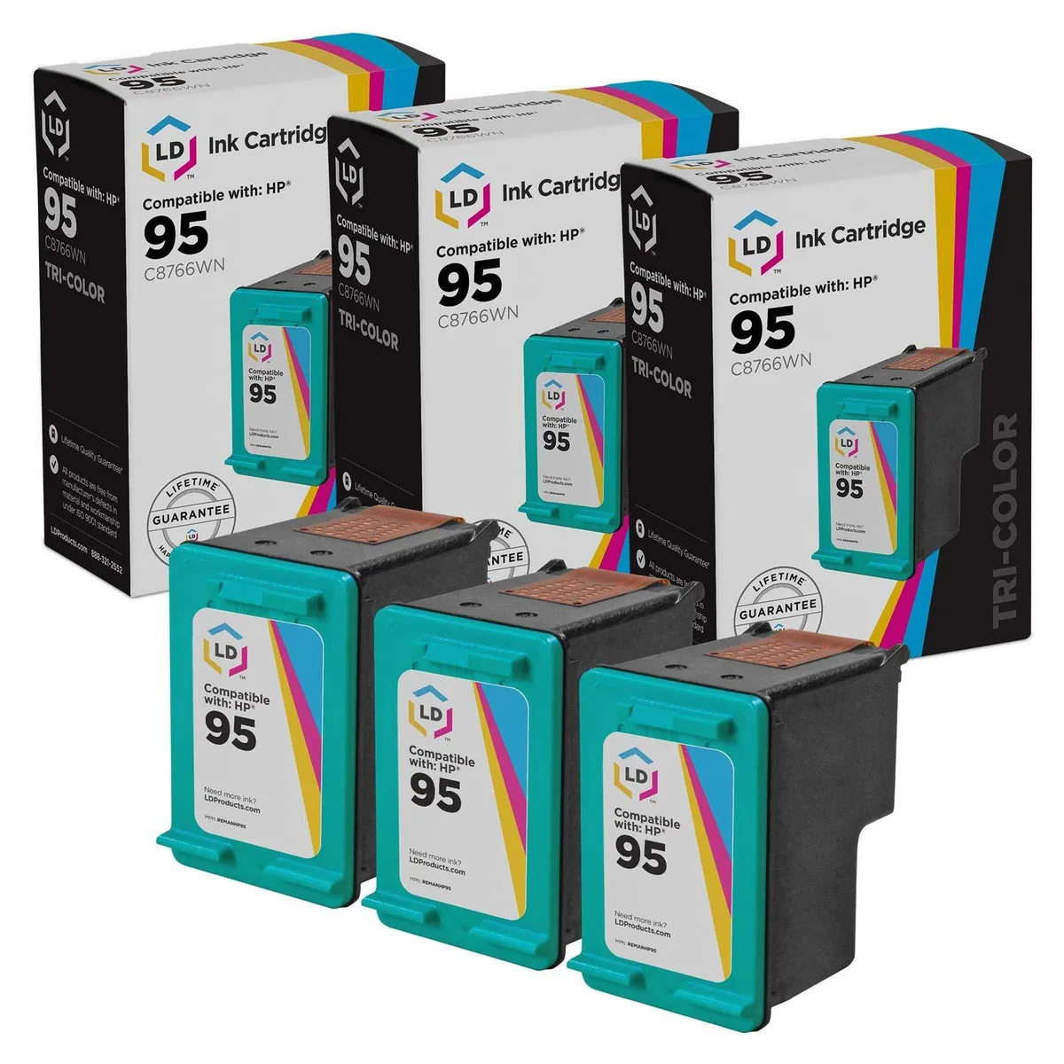 LD Products LD Products HP 95 C8766WN Black Ink Cartridge 420 Pages — product photo