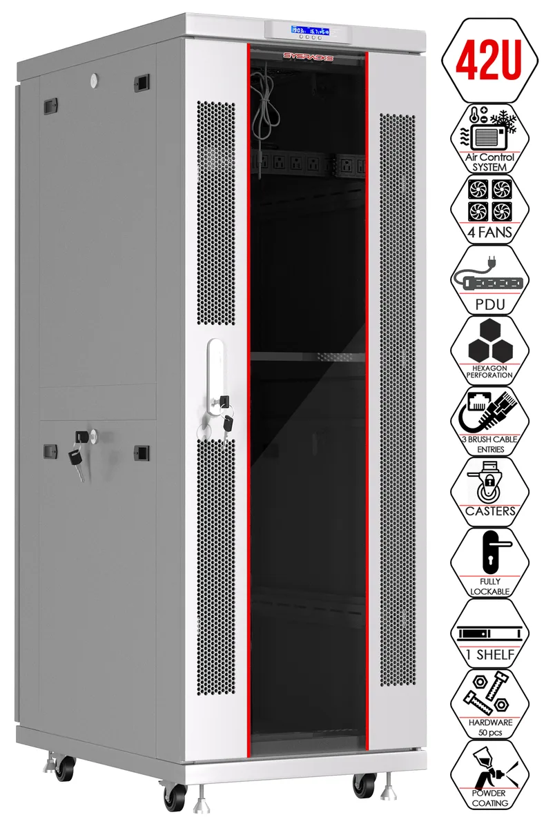 SYSRACKS SYSRACKS SRF 42.6.9 - G 42U 35-Inch Deep Server Rack — product photo