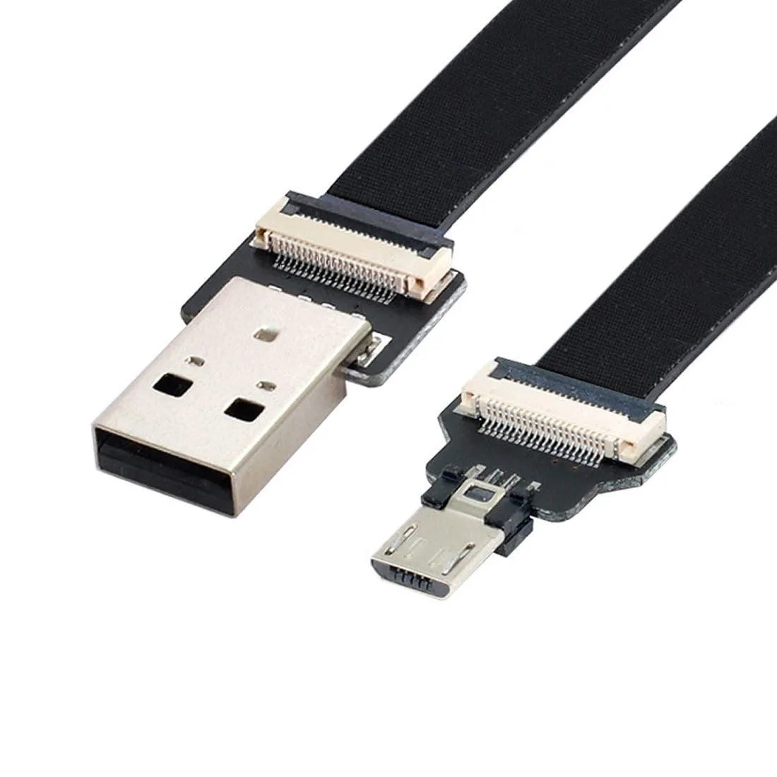 Vszerda Vszerda Micro USB Flat Cable USB 2.0 Male to Micro USB Male 1.0M — product photo