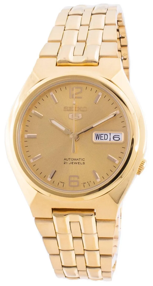 Seiko Seiko 5 SNKL64 Automatic Gold Tone Dial Watch 38mm — product photo