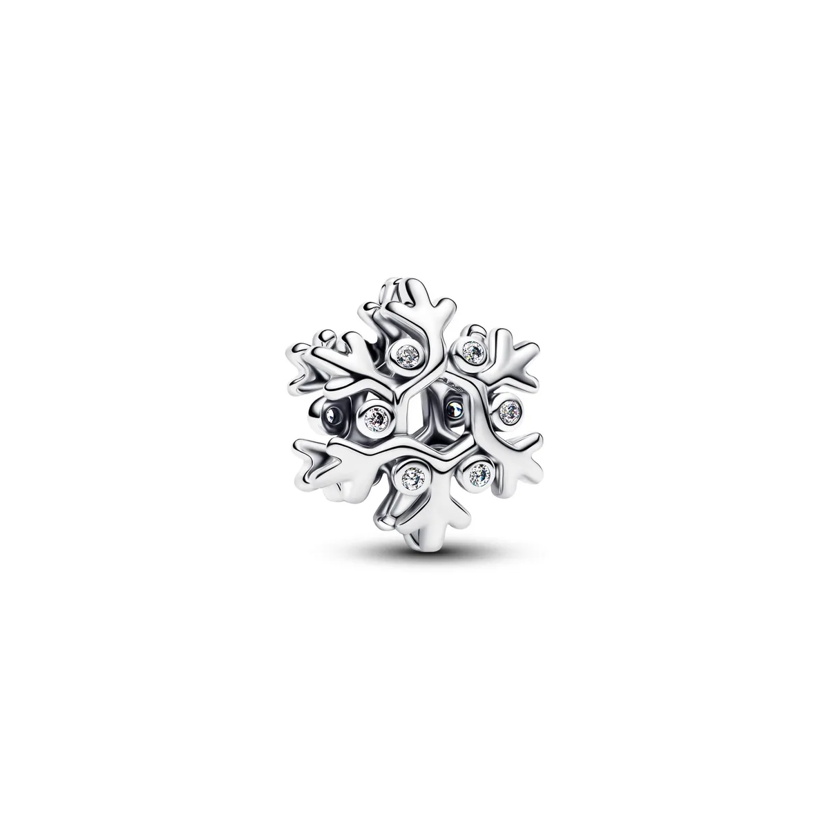 PANDORA PANDORA Snowflake Charm Sterling Silver Cubic Zirconia — product photo