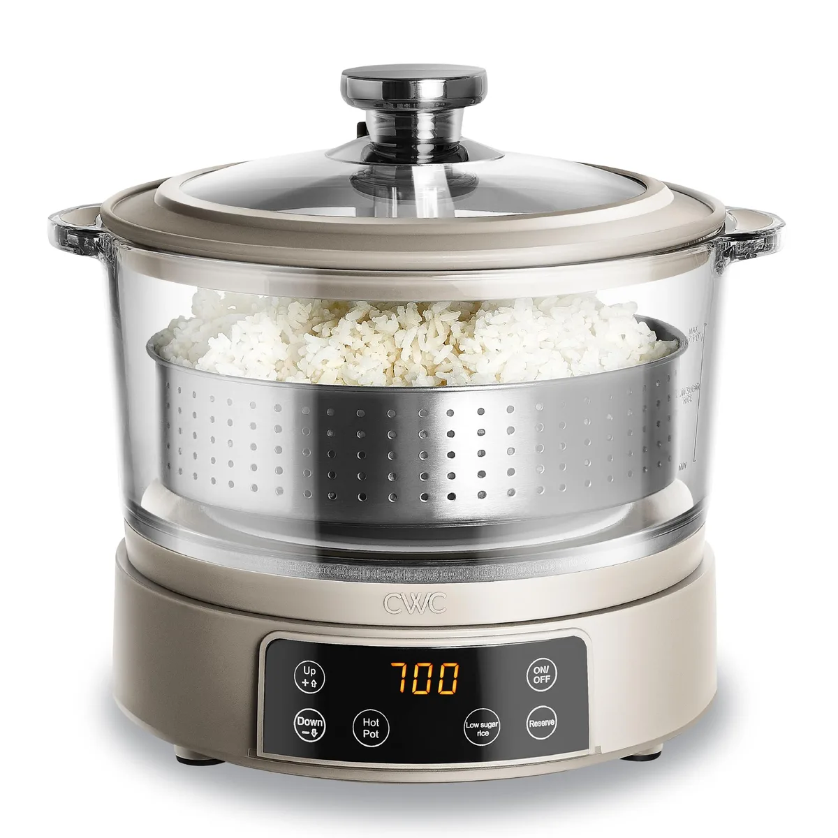  COOK WITH COLOR WGRC1 SND Greige Rice Cooker 3L 700W — product photo