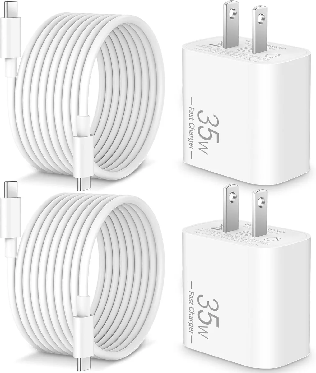 Elestur Elestur 35W USB-C Charger 2-Pack with 10ft Cable — product photo