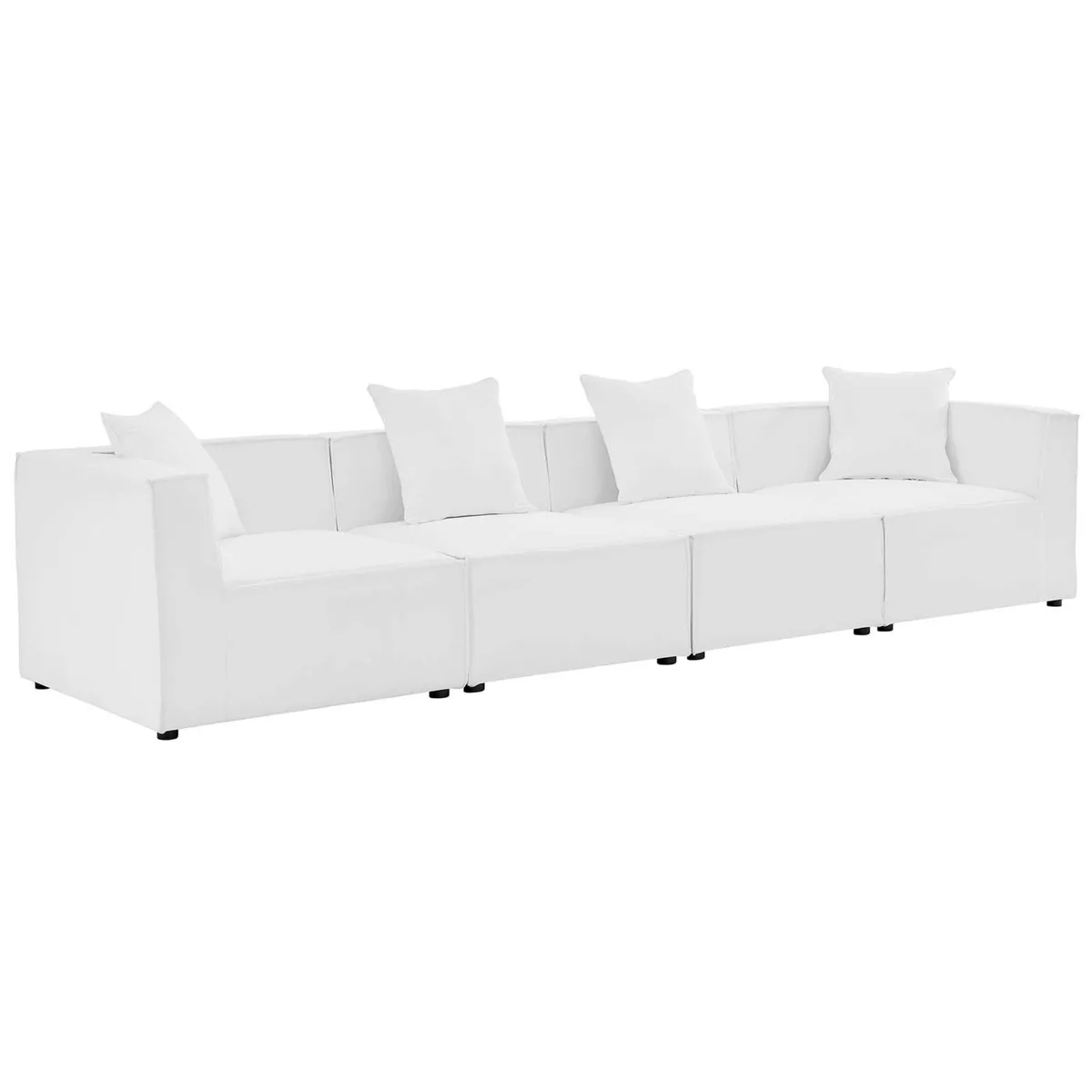 Modway Furniture Modway Furniture Saybrook 4-Piece Sectional Sofa White — product photo