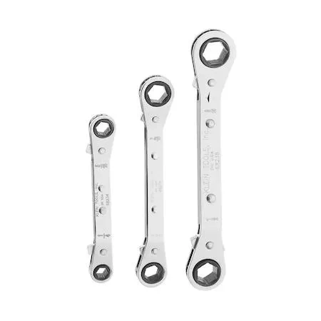 Klein Tools Klein Tools 68244 3-Piece Reversible Ratcheting Box Wrench Set — product photo