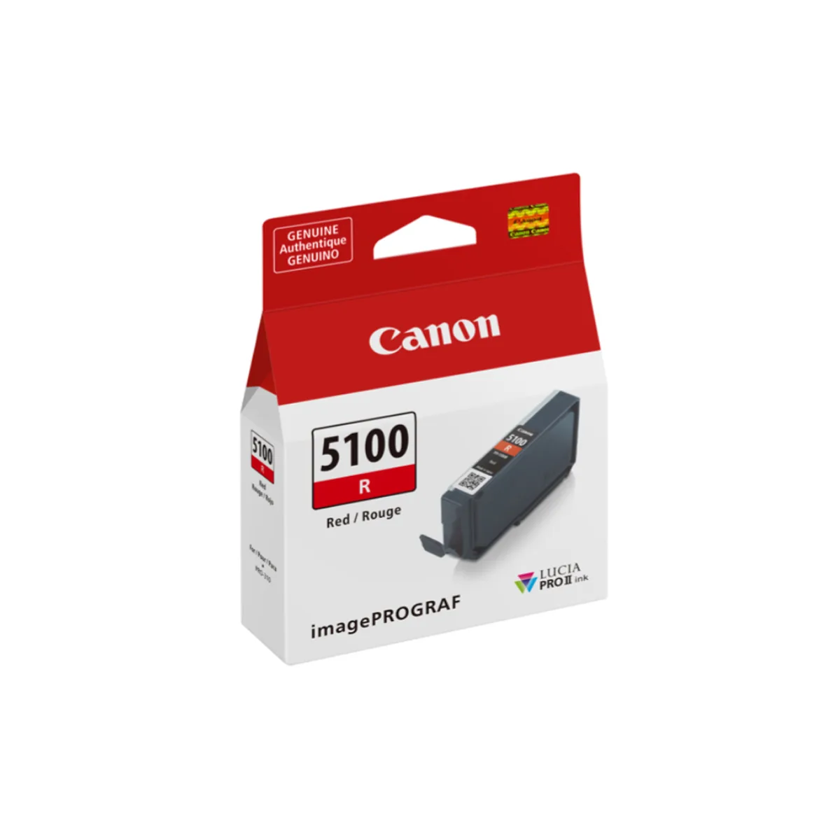 Canon Canon 6958C002 Lucia PRO II PFI-5100 14.4ml Pigment Ink Tank Red — product photo