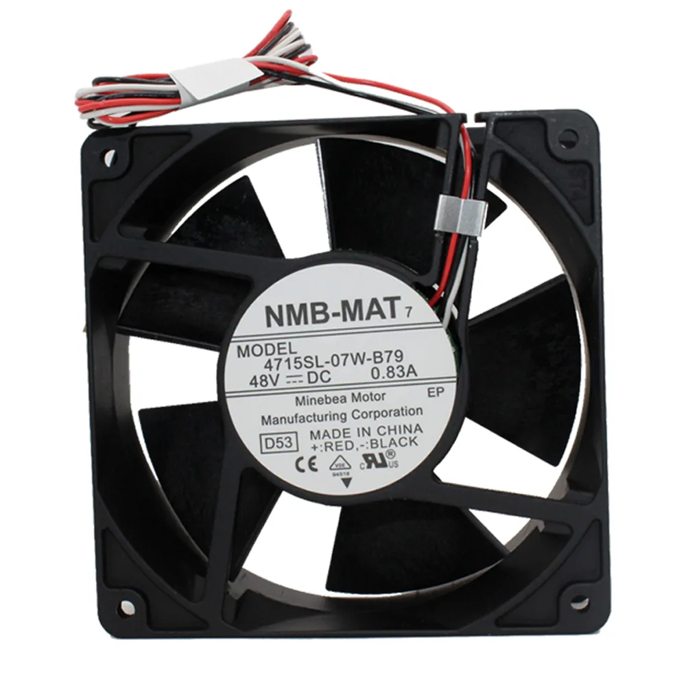 Fans Fans 4715SL-07W-B79/70Size 48V 0.83A 120mm case fan — product photo