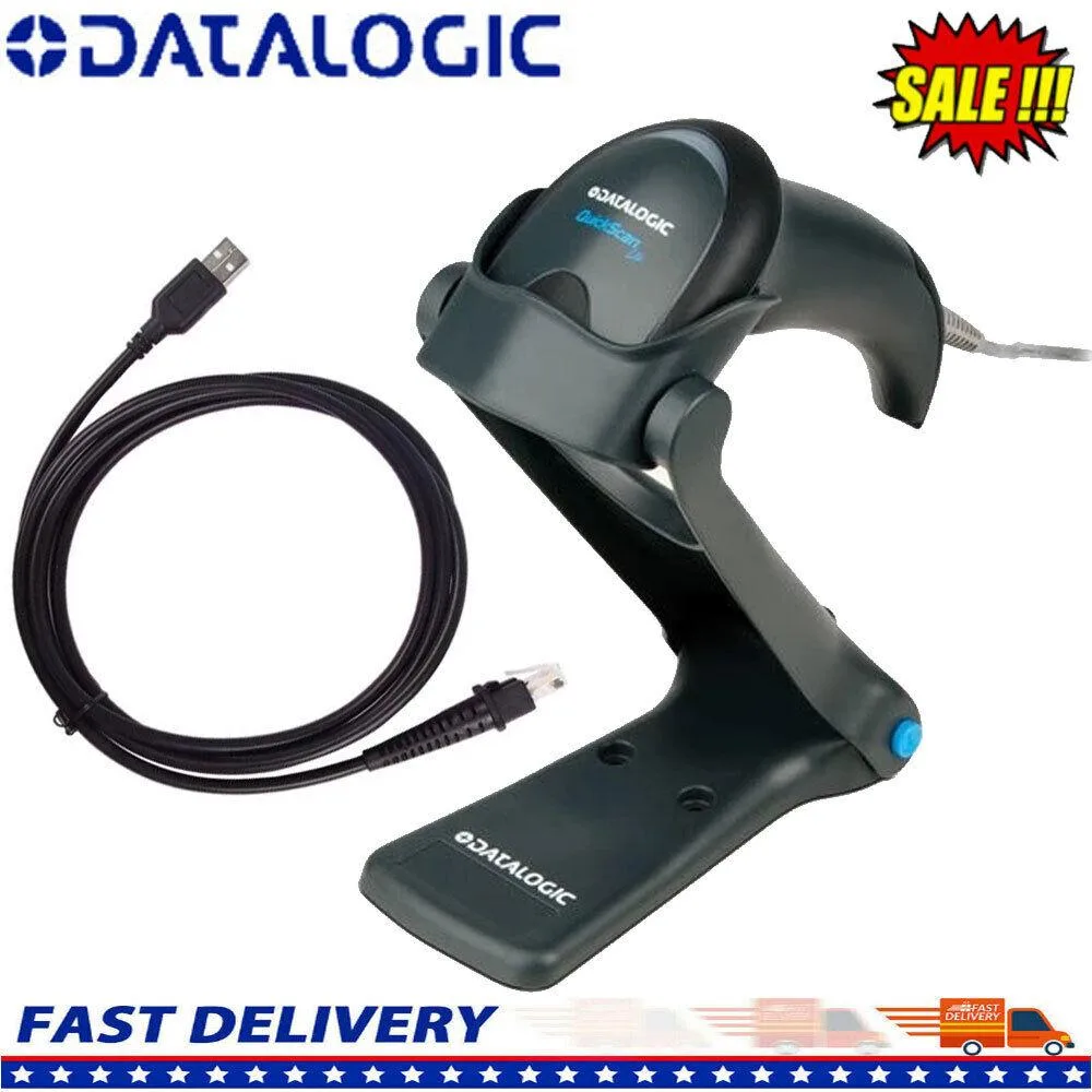Datalogic Datalogic QW2120-BKK1S barcode scanner USB kit with stand — product photo