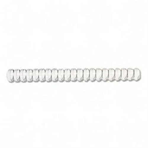 White plastic comb binding spines, 19 rings, 100 pack