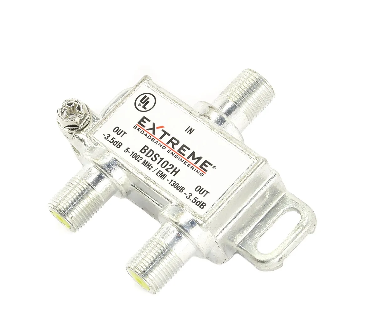 Extreme Extreme BDS102H 2-Way Coax Splitter 1GHz Silver — product photo
