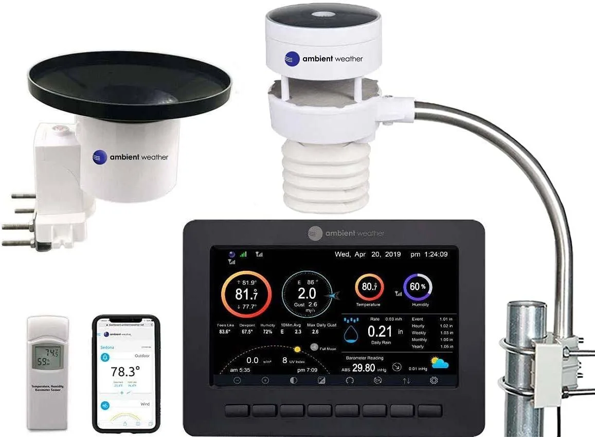 Ambient Weather Ambient Weather WS-5000 Ultrasonic Smart Weather Station measurement tool — product photo