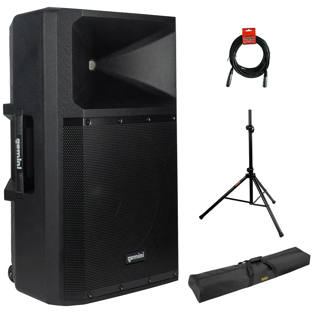 Gemini Sound Gemini Sound GSP-2200 Elite 2200W 15" Active DJ PA Speaker — product photo