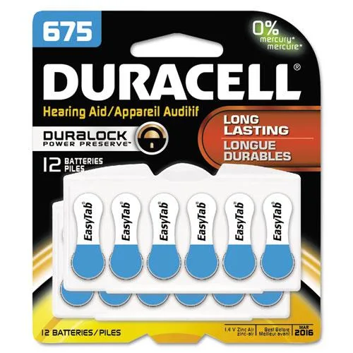 DURACELL DURACELL DURDA675B12ZMR0 Hearing Aid Battery 675 1.45 V 12-pack — product photo