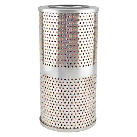 White cylindrical cartridge filter element with black end seals and grommet