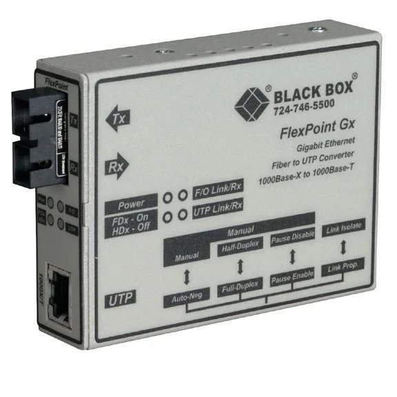 Black Box Corporation Black Box Corporation LMC1003A-R3 media converter 1000Base-SX 850 nm 220 m SC — product photo