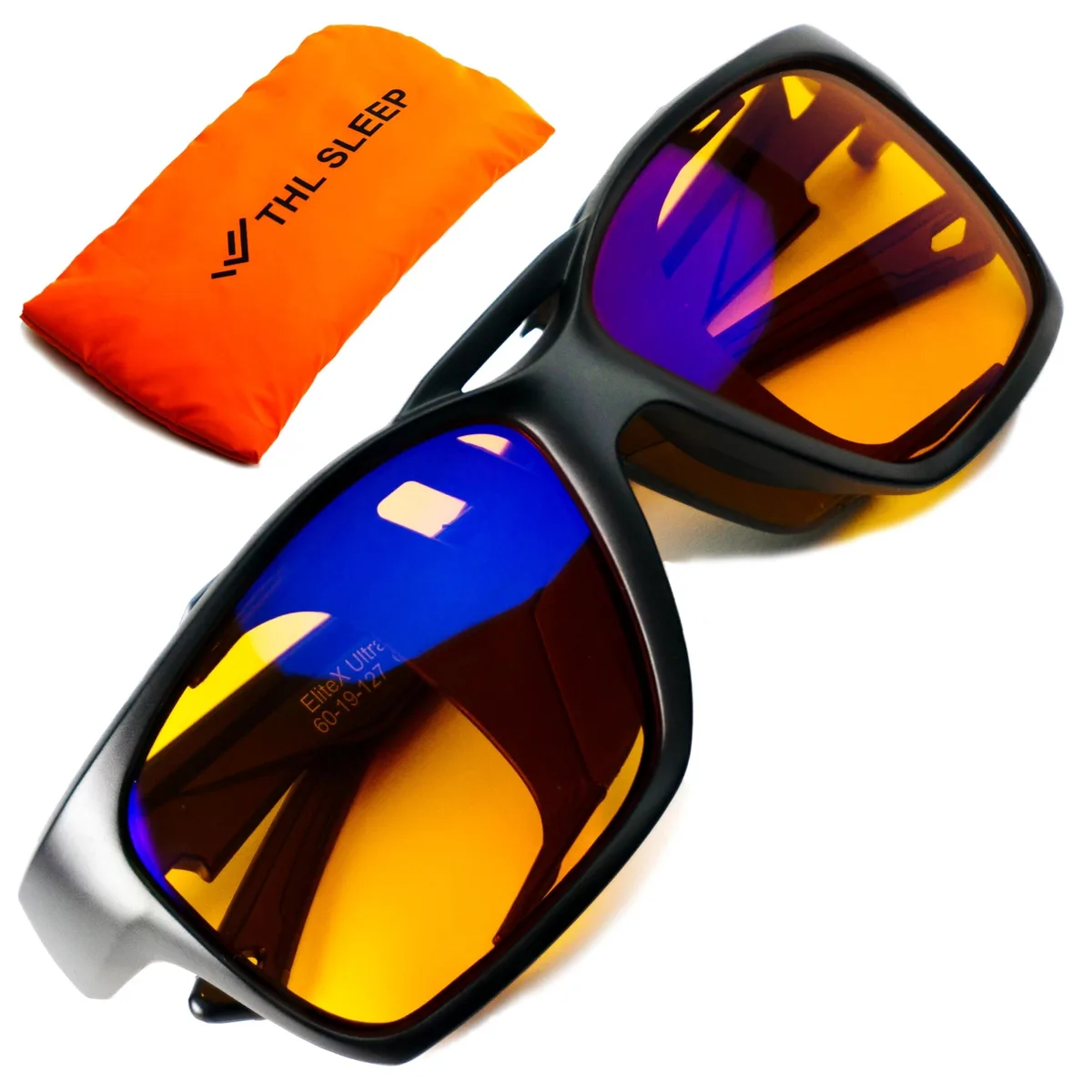 KW-Commerce KW-Commerce Orange Blue Light Blocking Glasses 97% TR90 2 in 1 accessory — product photo