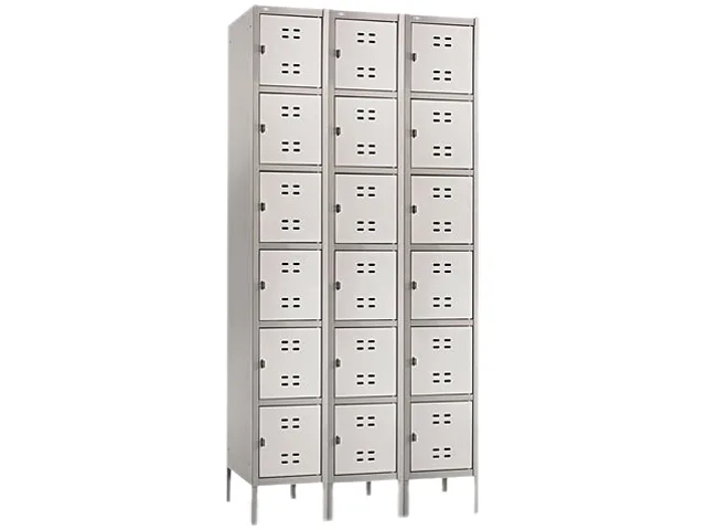 Safco Products Safco Products 5527GR 18-Box Three-Column Locker 36x18x78 office furniture — product photo
