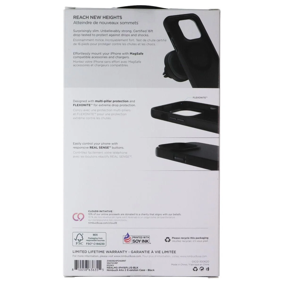 Nimbus9 Nimbus9 Alto 2 Series Case for MagSafe iPhone 16 Plus Black — product photo