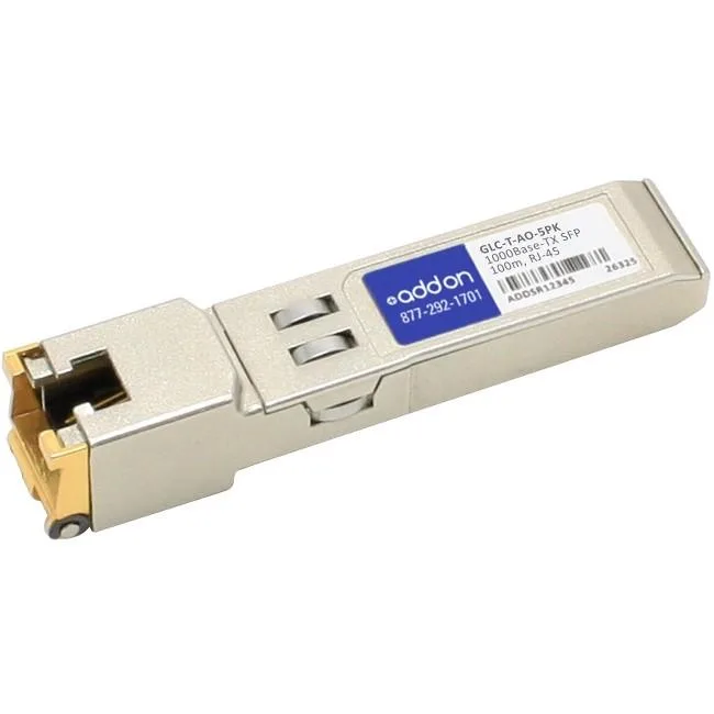 AddOn AddOn GLC-T-AO-5PK 5-Pack 1000Base-T SFP Transceiver — product photo