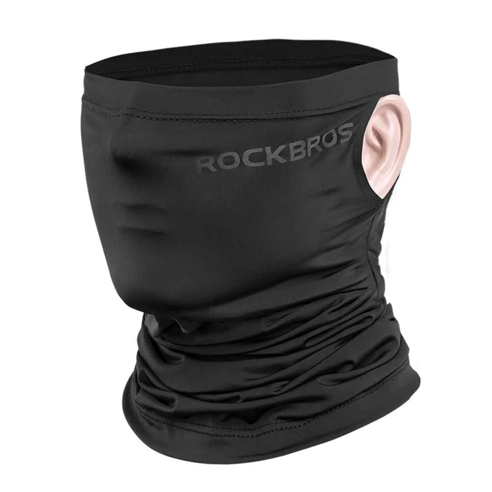  ROCKBROS Cooling Neck Gaiter Face Mask (black) — product photo