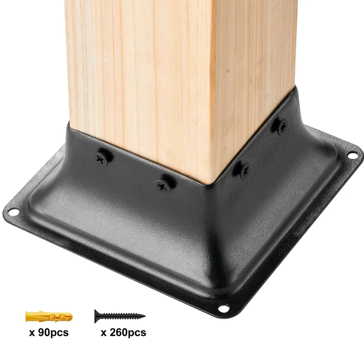 VEVOR VEVOR TTLZ-4in-20 Post Base 20pcs 3.6in Inner 1.6mm Steel — product photo
