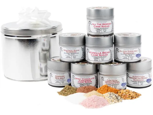 Gustus Vitae Condiments Gustus Vitae Condiments Gourmet Pantry Essentials Gift Pack 8 Packs — product photo