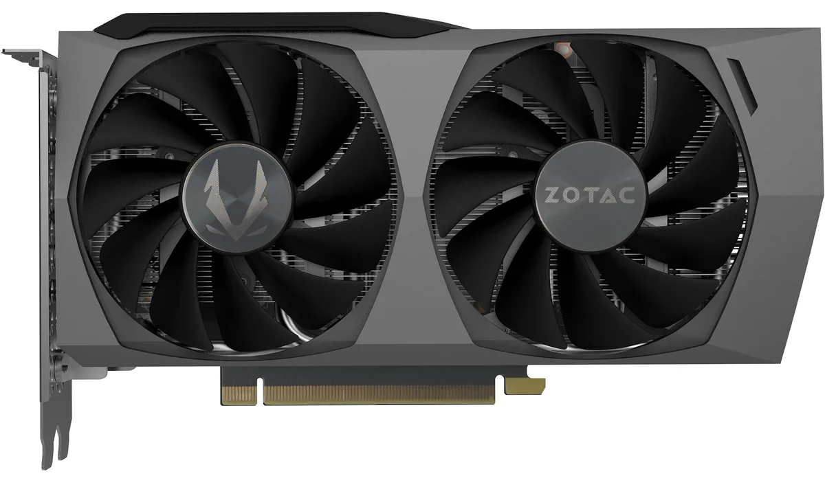 ZOTAC ZOTAC GeForce RTX 3060 Ti Twin Edge OC LHR 8GB graphics card ZT-A30610H-10MLHR — product photo