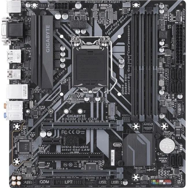 GIGABYTE GIGABYTE B360M D3H GSM Intel motherboard — product photo