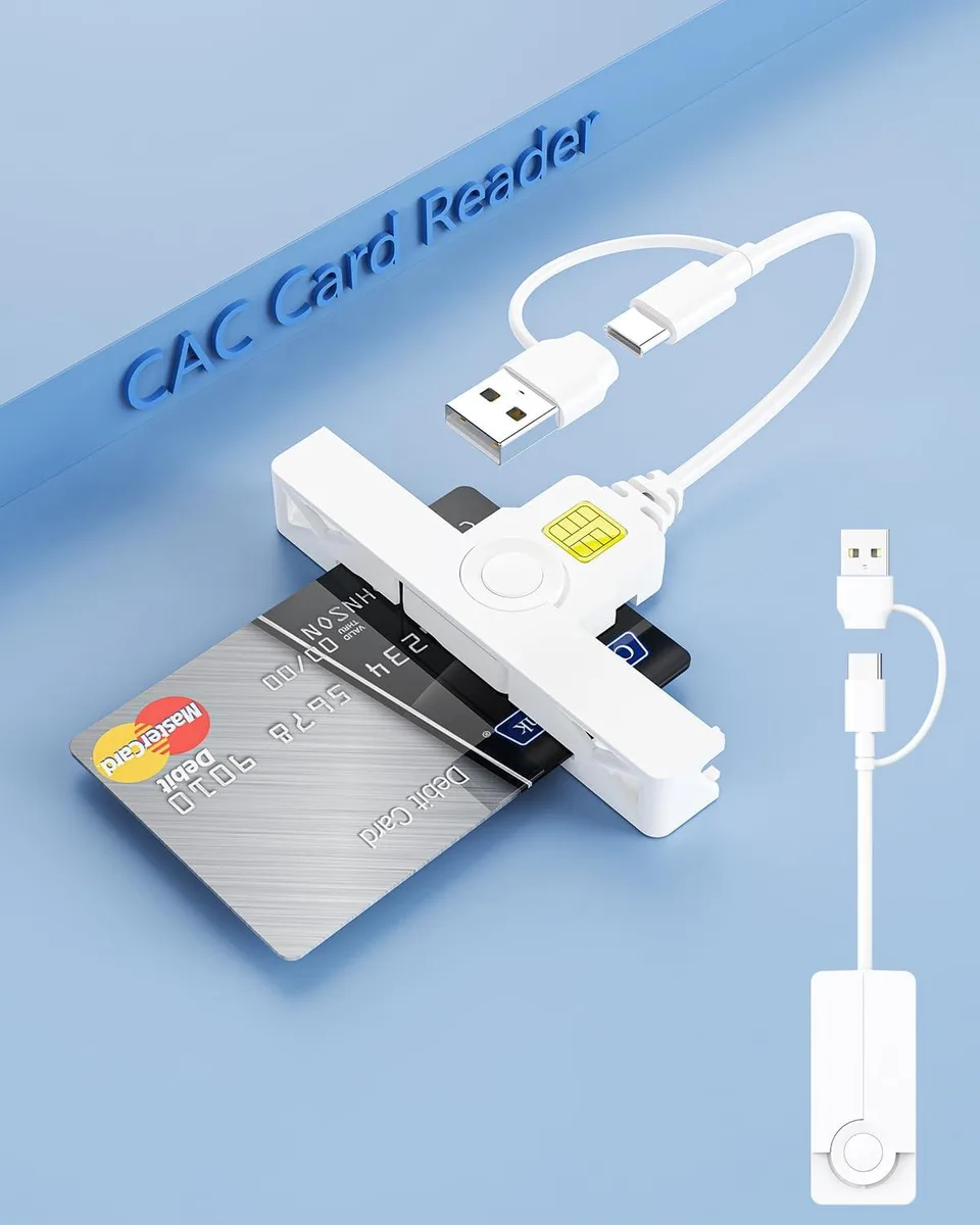 BFKK BFKK 2-in-1 CAC Card Reader USB-C USB-A Foldable — product photo