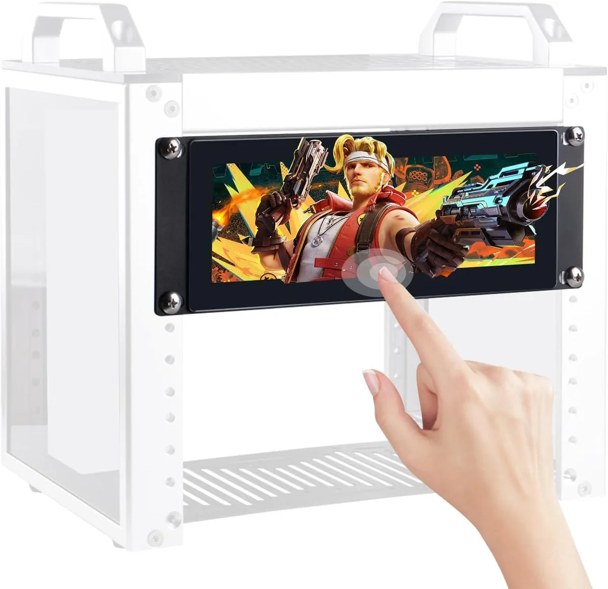 TAURKENAM TAURKENAM 7.84 inch 1280x400 LCD Touch Screen 2U Rack Mount Monitor — product photo