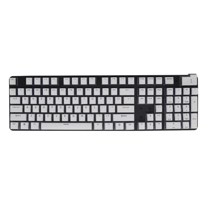 YINGHUA YINGHUA PBT OEM Backlit Keycaps 104 Crystal White — product photo