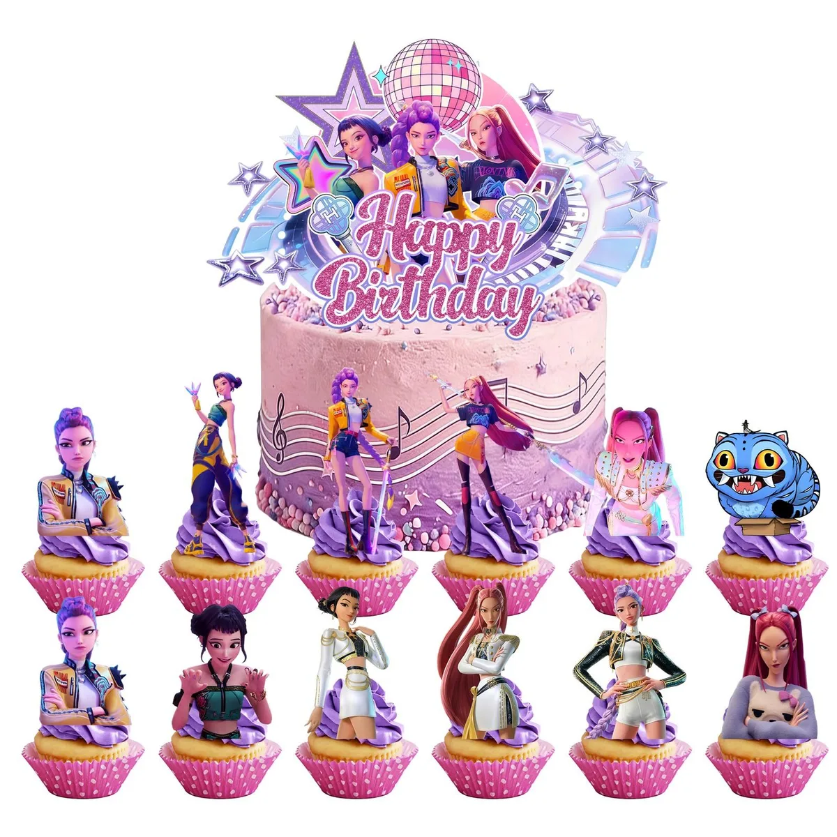 InBoxxarty InBoxxarty KPOP Demon Hunters Cake Topper Set 25pcs — product photo