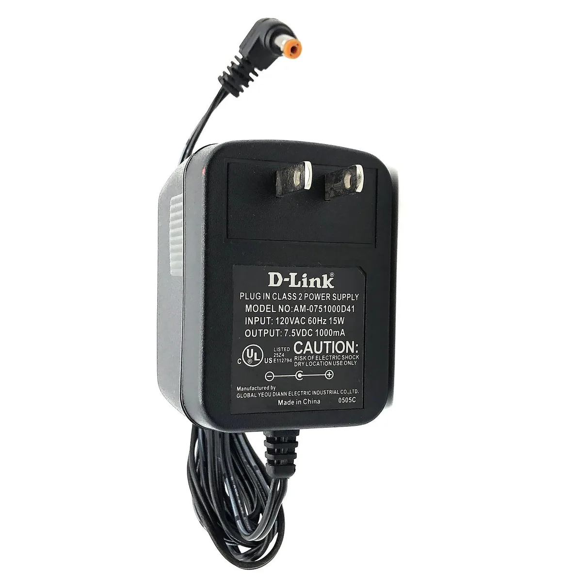 D-Link D-Link 7.5V 1A Power Adapter for dana ACC-AC 85 41-7.5-500 — product photo