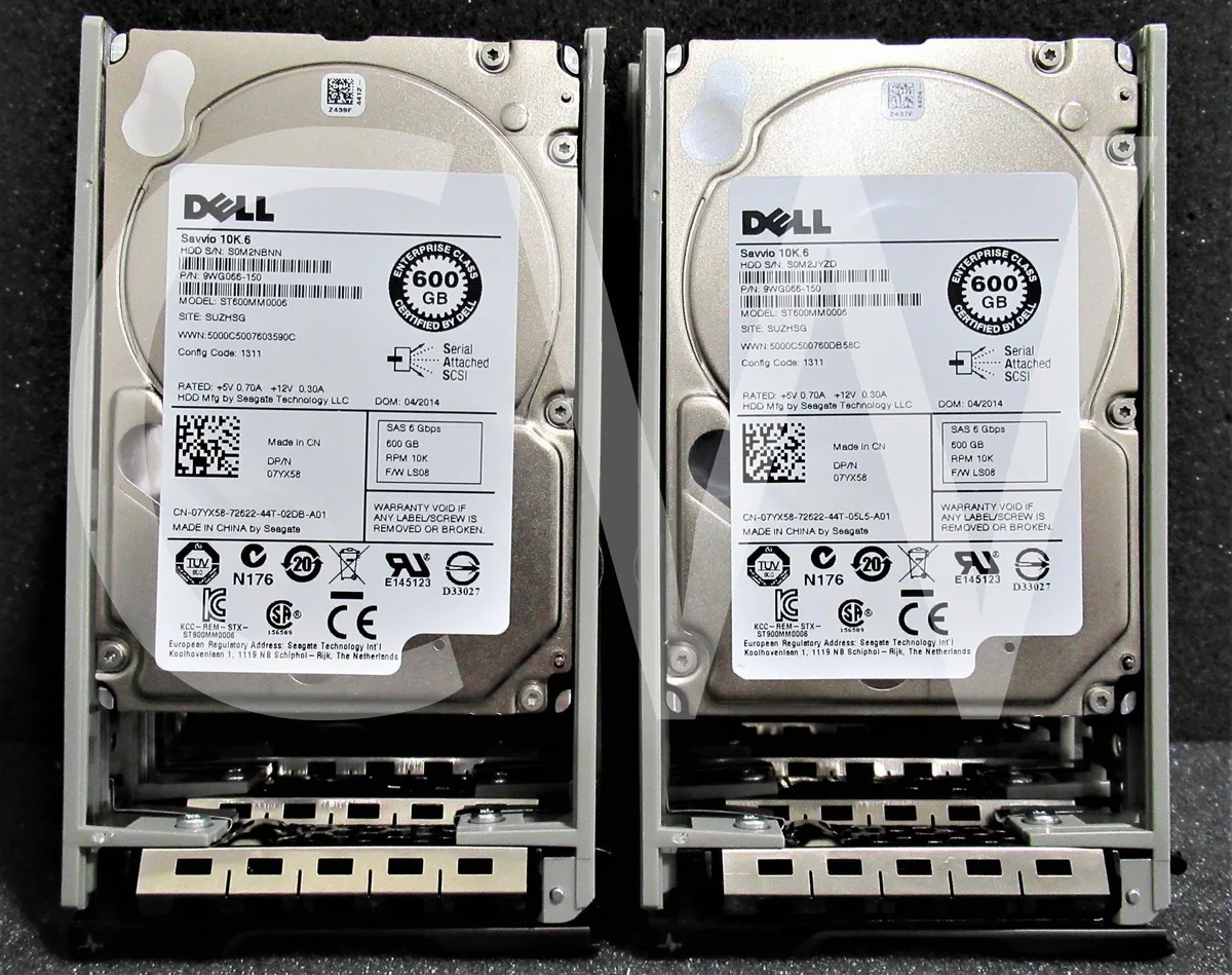 DELL DELL 7YX58 ST600MM0006 600GB 10000RPM 6Gb/s 2.5" SAS internal hard drive — product photo