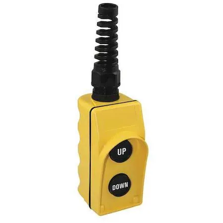 Dayton Dayton 20C812 2NO Pendant Station Yellow — product photo