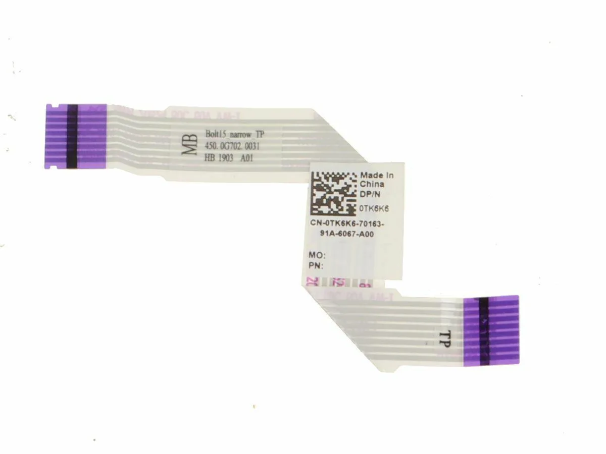 DELL Dell Inspiron 15 5584 Touchpad Ribbon Cable TK6K6 — product photo