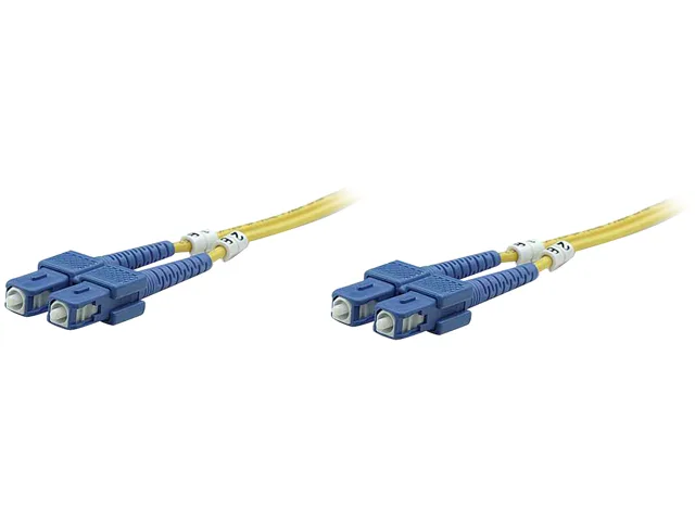 Intellinet Network Solutions Intellinet Network Solutions Duplex Single-Mode SC/SC 9/125 OS2 10.0 m Yellow fibre optic cable — product photo