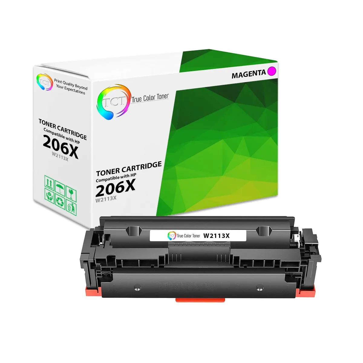 True Color Toner True Color Toner 206X W2113X Magenta High Yield Toner Cartridge 2450 Pages — product photo