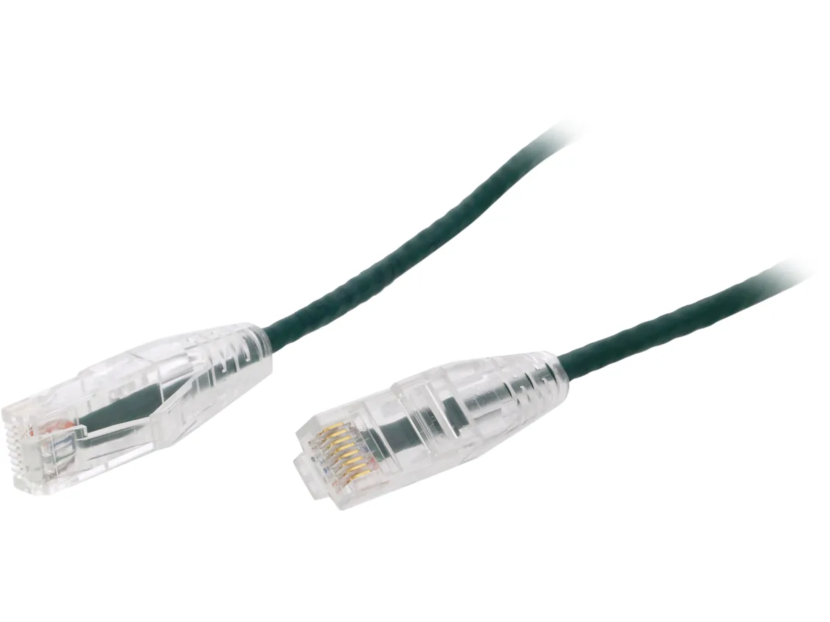 Nippon Labs Nippon Labs SLCAT6-28-15GN 28 AWG Cat6 network ethernet cable 15 ft Green — product photo