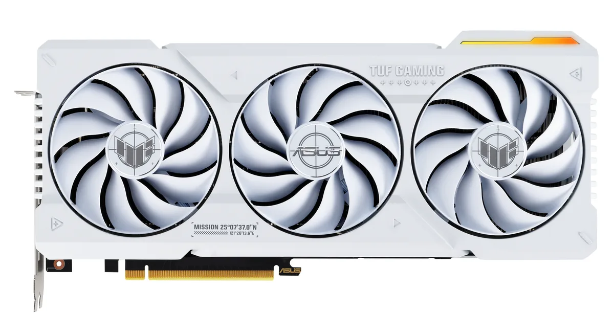 ASUS ASUS TUF-RTX4070TIS-O16G-WHITE-GAMING graphics card — product photo