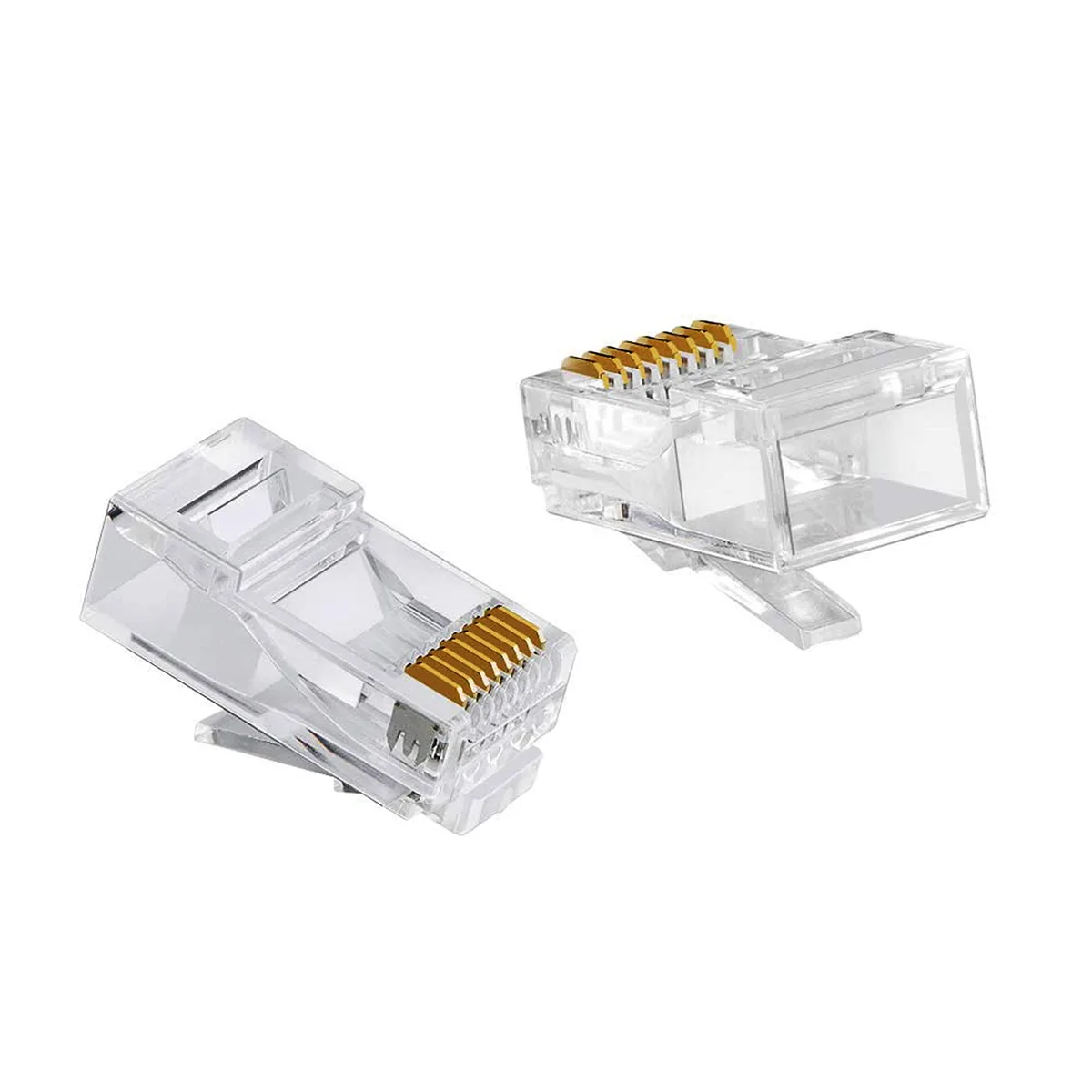 WRIARICH WRIARICH RJ45 Cat 6 Non-Pass Through Connector 8P8C Gold 20 PCS — product photo