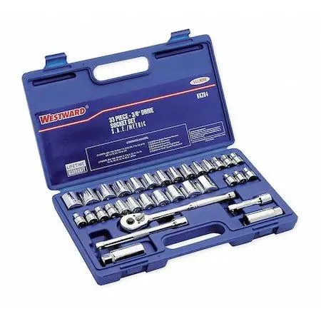 Westward Westward 6XZ84 3/8" Drive Socket Wrench Set 33 Pieces — product photo