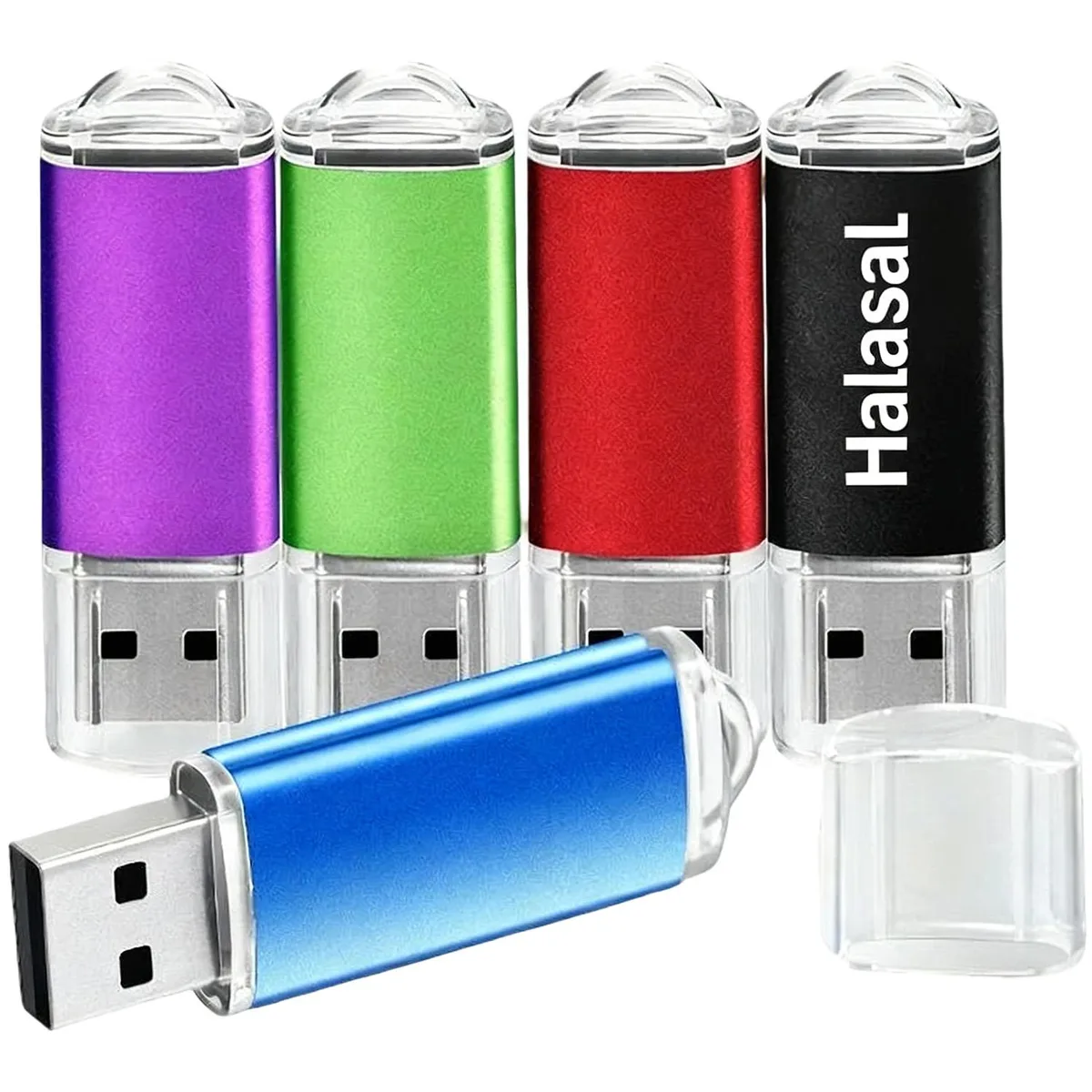 Halasal Halasal HL8G 8 GB USB 2.0 flash drive 5-pack mixed colours — product photo
