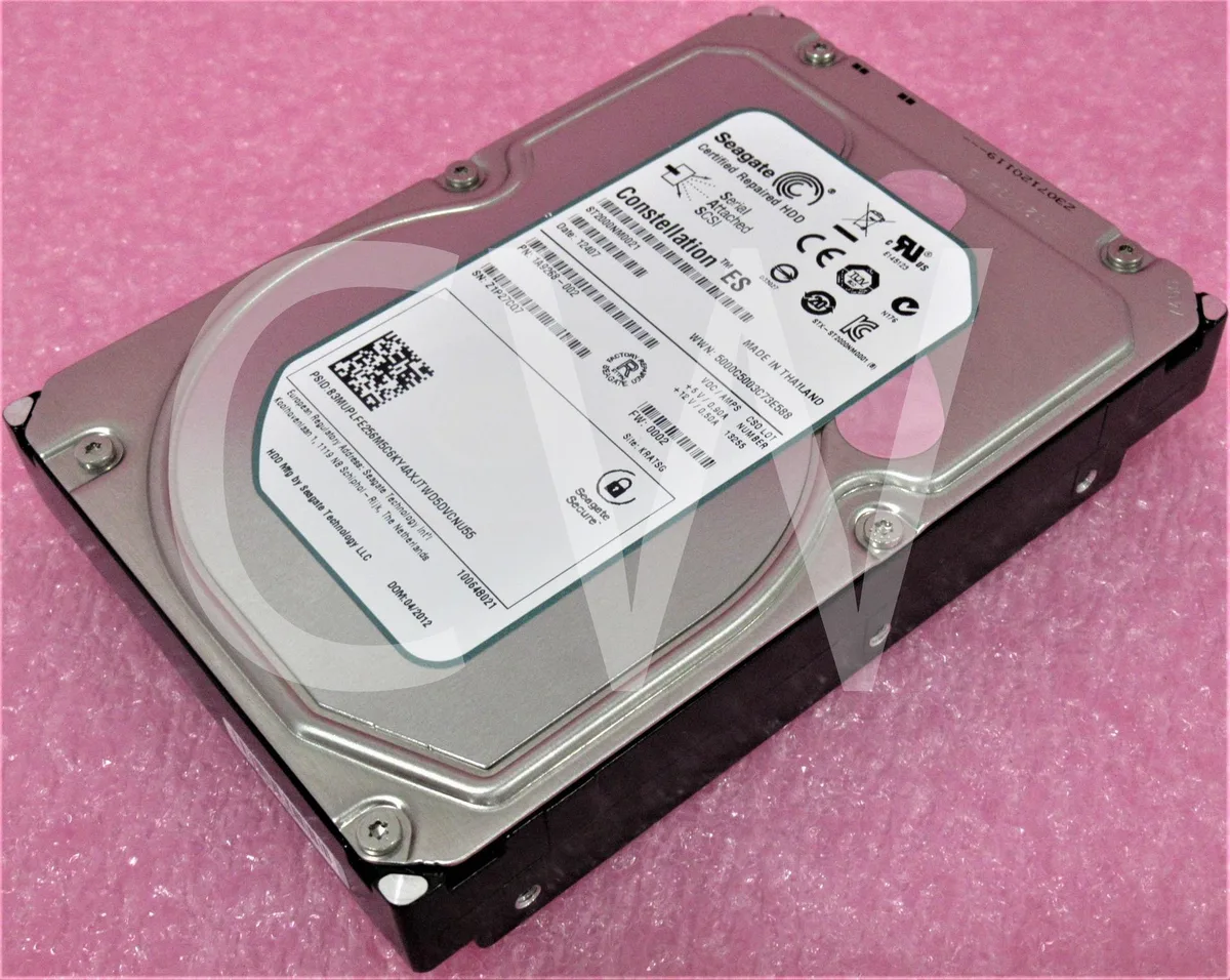 Seagate Seagate Constellation ES ST2000NM0021 2TB 7200RPM SAS 3.5" internal hard drive — product photo