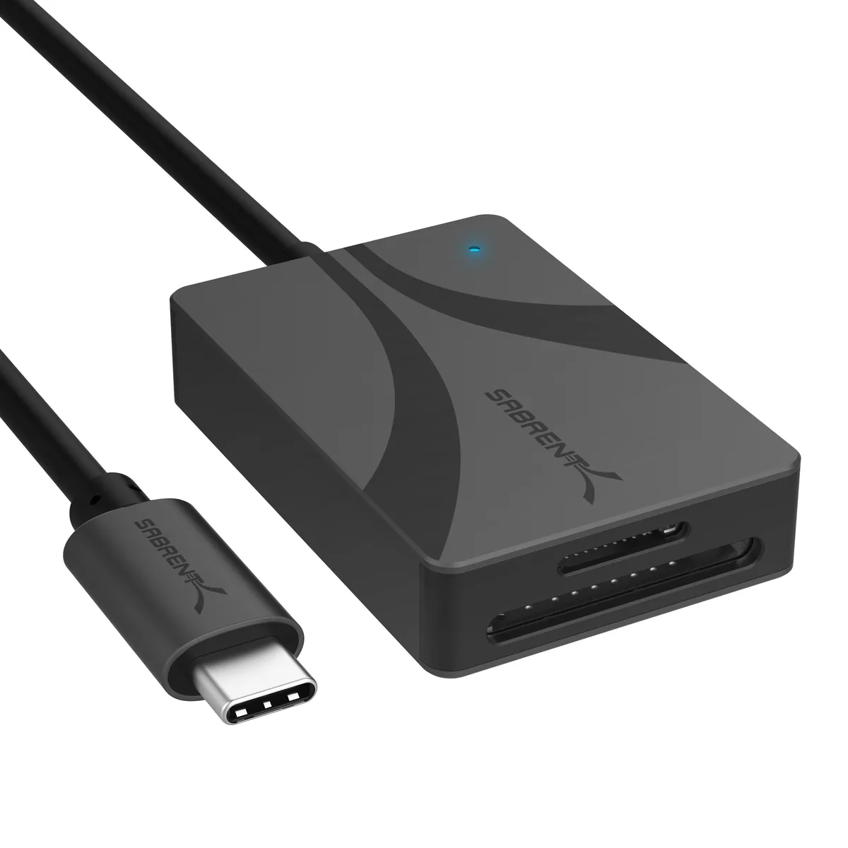 Sabrent Sabrent USB-C Dual-Slot UHS-II SD/microSD Card Reader (CR-CSDM) — product photo