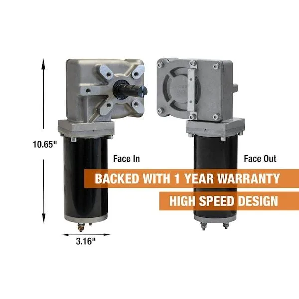 Buyers Products Company Buyers Products 5541065 Electric Tarp Motor 900W 60:1 Black Sliver — product photo