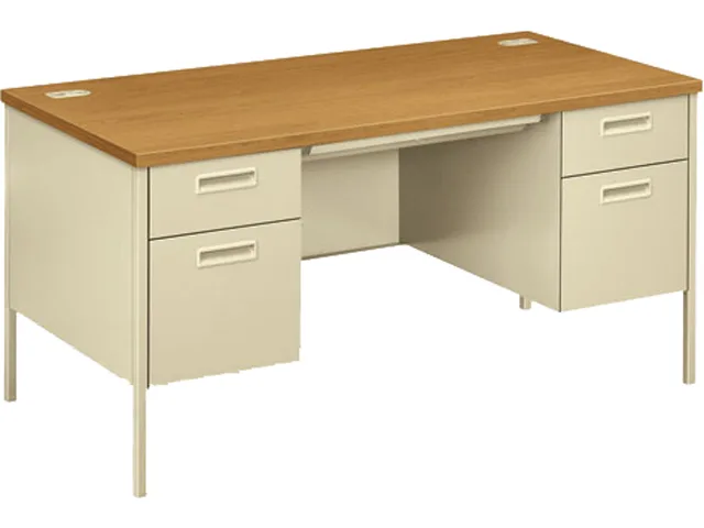 HON HON P3262CL Metro Classic Double Pedestal Desk 60w x 30d x 29.5h office furniture — product photo