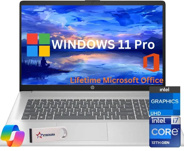 HP HP 17 laptop Core i7-1355U 64GB 512GB 17.3" FHD — product photo