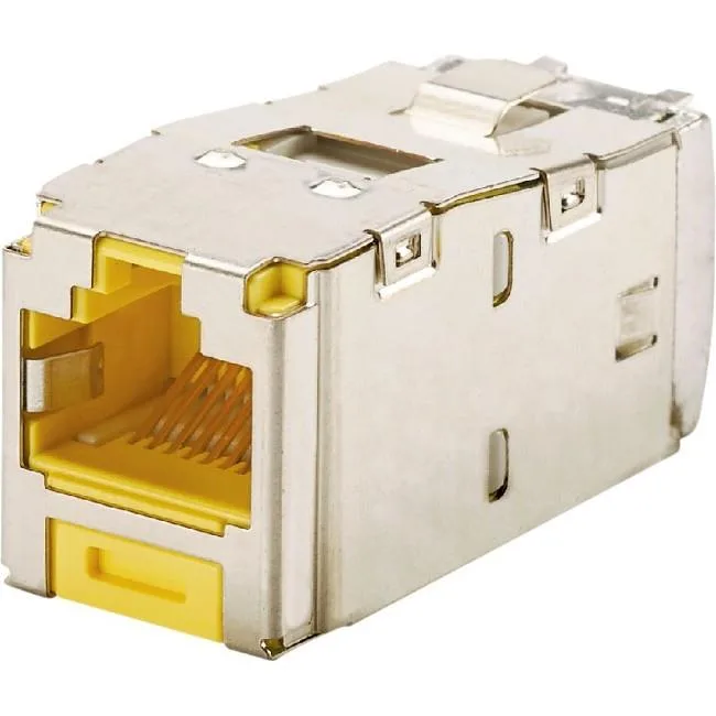 Panduit Panduit CJS688TGYLY Category 6 RJ45 shielded network connector — product photo